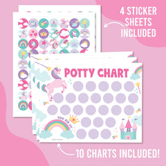 Hadley Designs 8.5x11 potty chart poster for easy home display.