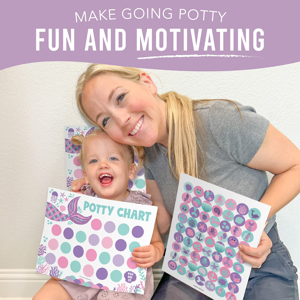 Hadley Designs mermaid printable 8-5x11 layout enables quick at-home potty chart printing.