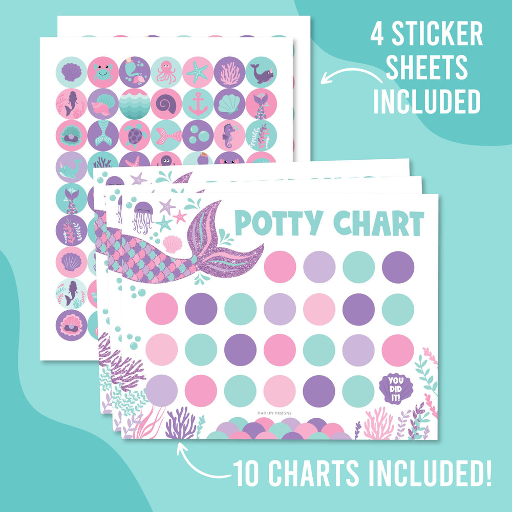 Hadley Designs mermaid sticker sheet mermaid-2 offers cheerful incentives for daily routines.