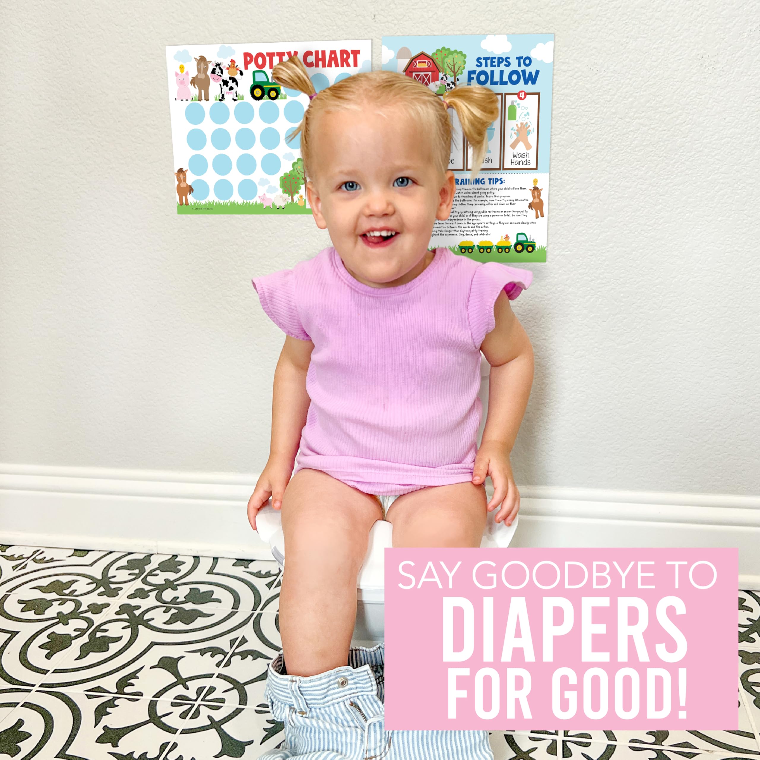 Hadley Designs vibrant-icons image presents colorful visuals that attract toddlers to potty time.