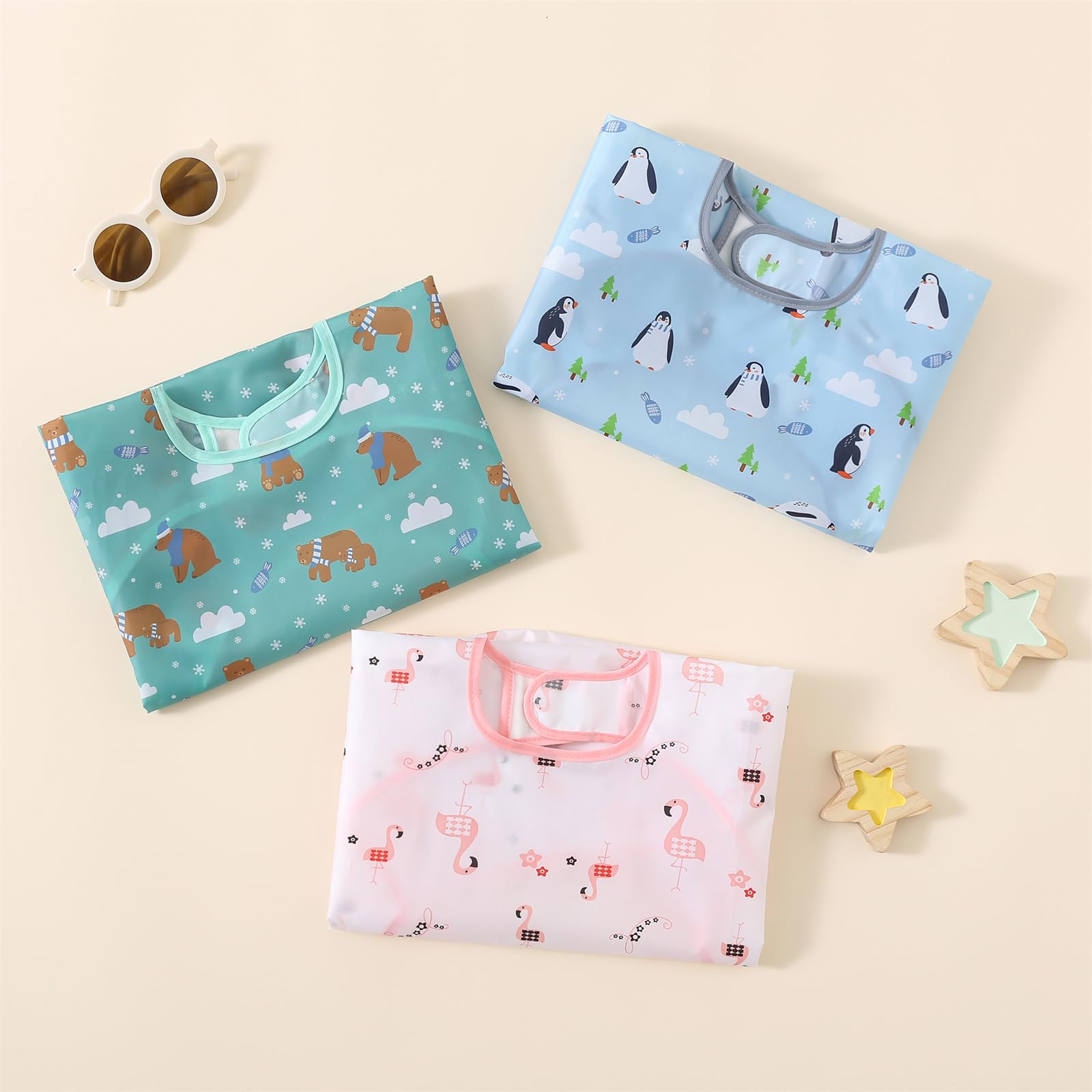 Hafftnun baby bib size range 6-30 months supports growing toddlers