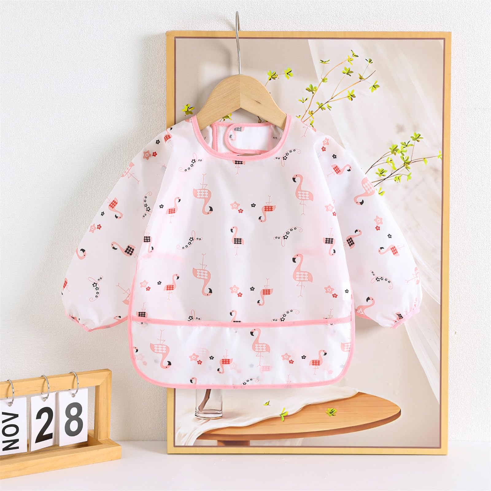 Hafftnun baby bib waterproof layer keeps outfits dry and mess-free