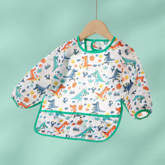 Hafftnun bib pocket catch-all highlights large pocket for crumbs, snacks and toys