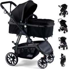 Hagaday baby stroller 2-in-1 mode for newborn to toddler use.