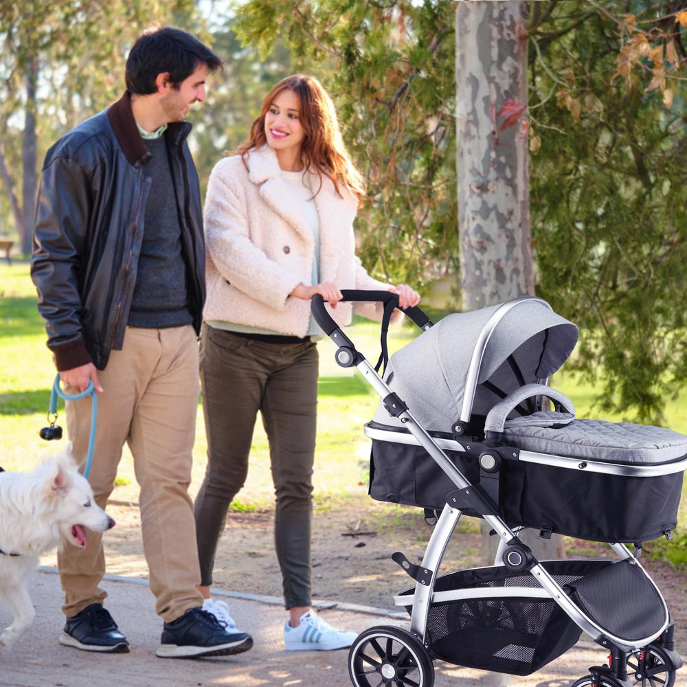 Hagaday stroller-storage-basket demonstrates spacious under-seat space for parent essentials.