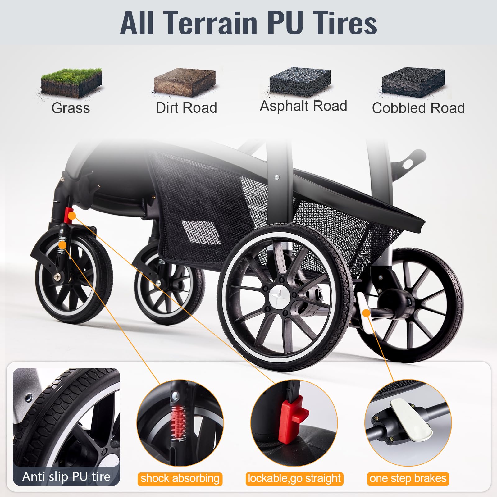 Hagaday aluminum frame delivers stable, lightweight support for everyday use.