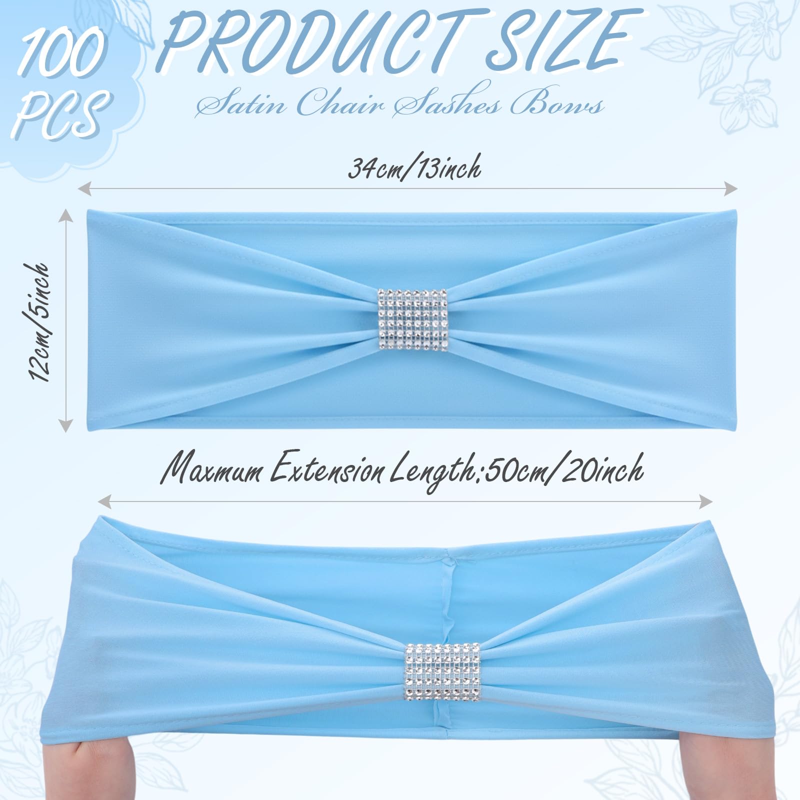 Hahafelt bulk 100pcs chair sashes for quick, uniform event styling.