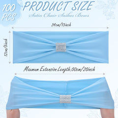 Hahafelt bulk 100pcs chair sashes for quick, uniform event styling.