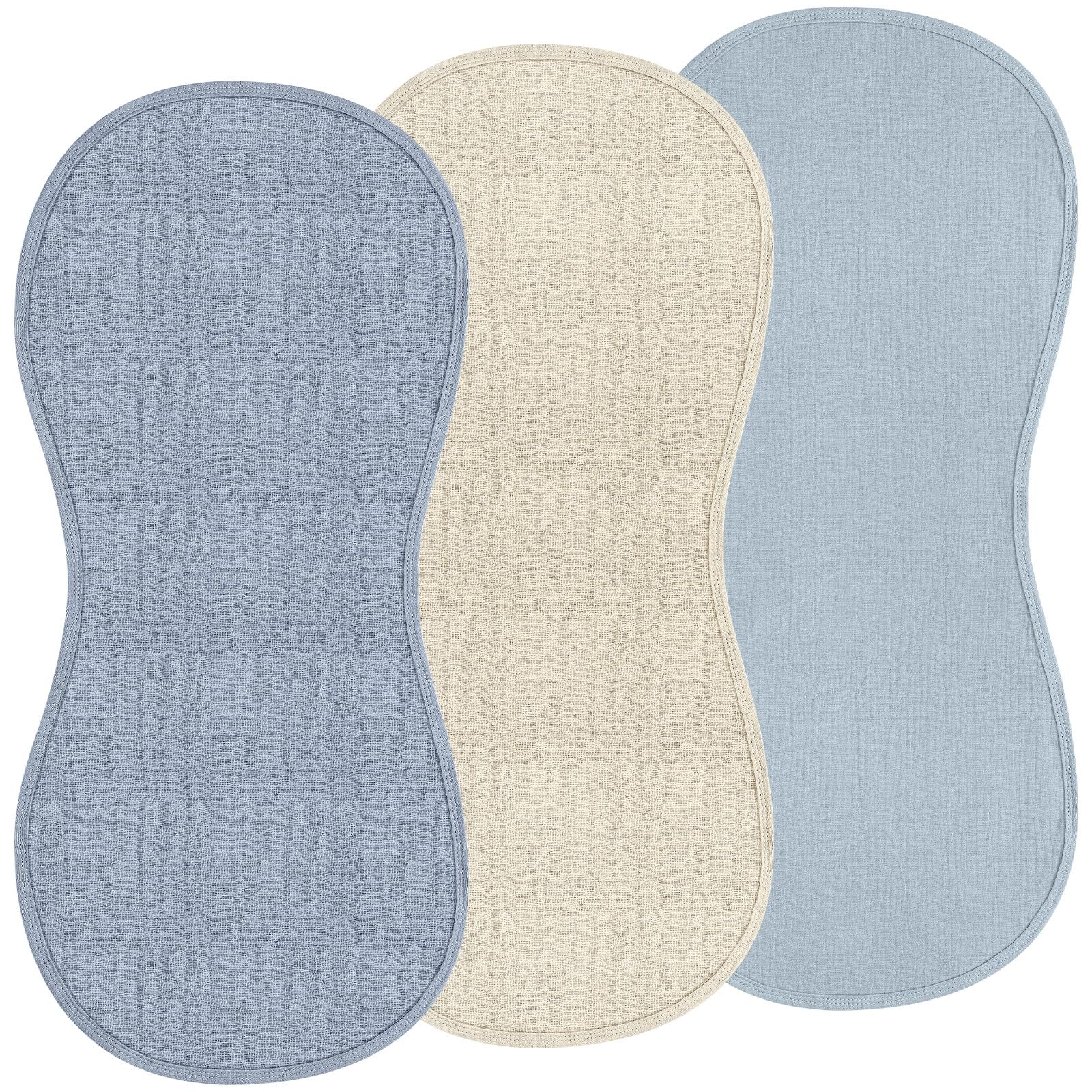 Hahafelt changing pad liner blue peanut design—gentle surface for diaper changes.
