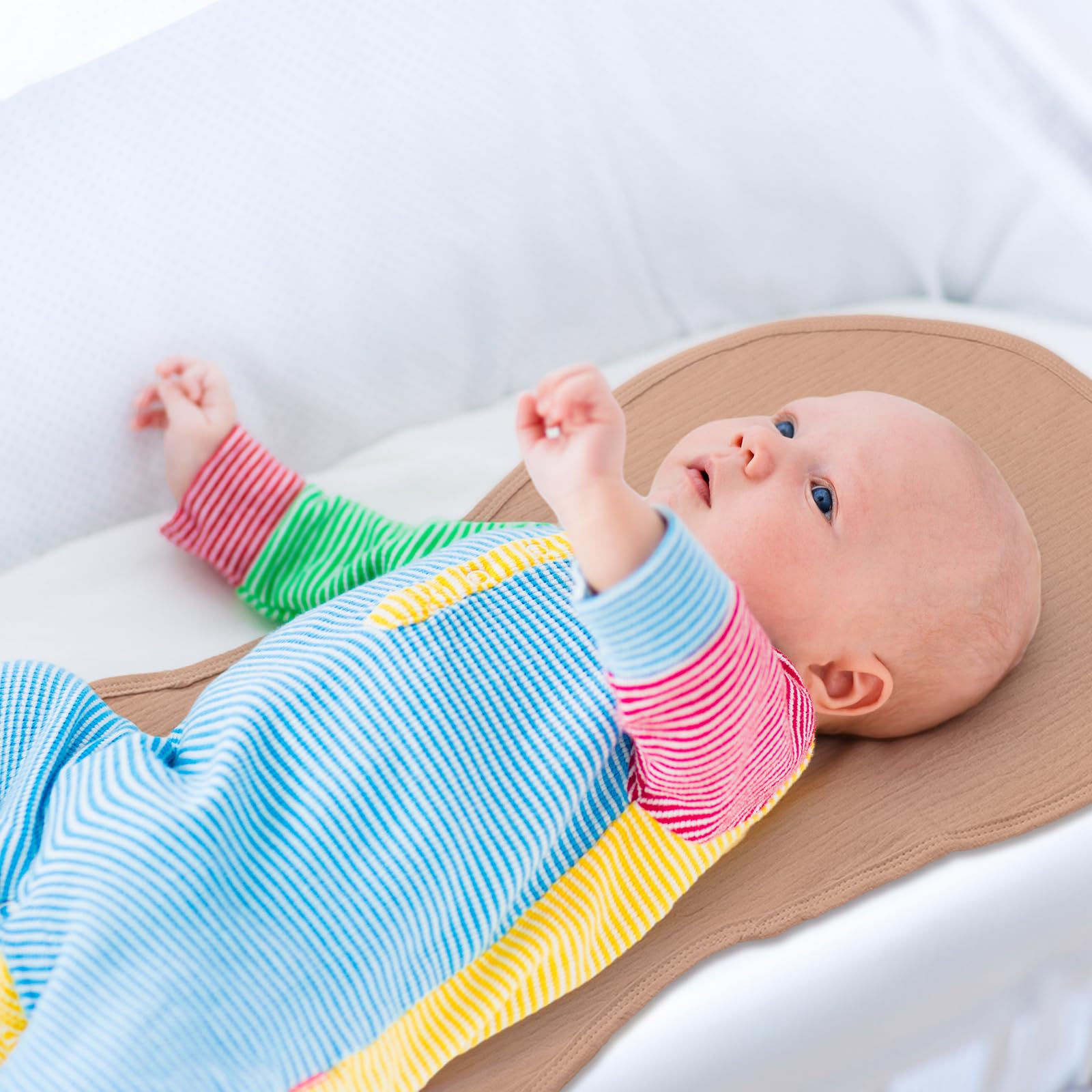 Hahafelt travel-ready liner is compact for easy on-the-go diaper changes.