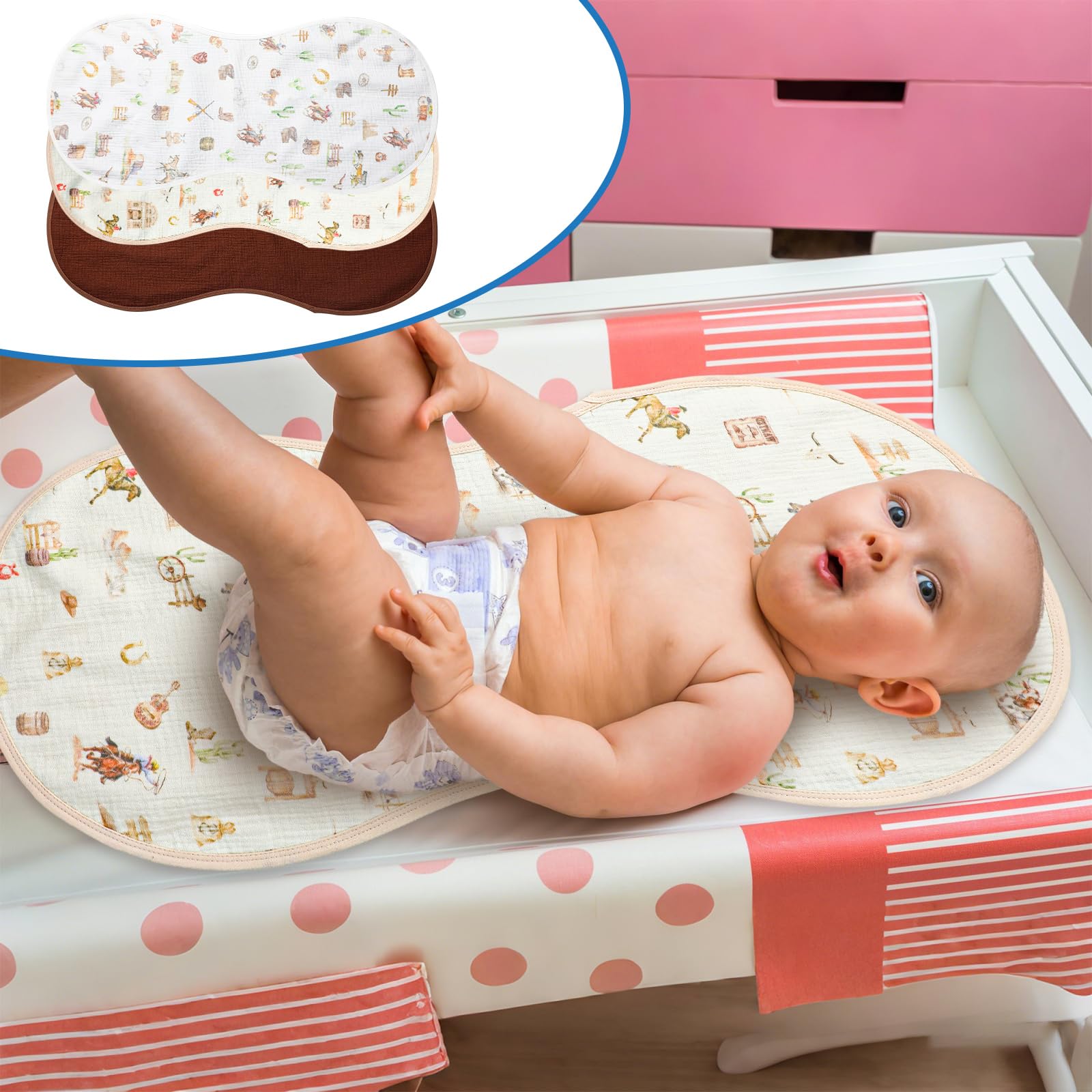 Hahafelt dimensions 73x33x25 cm ensure ample space for safe changes