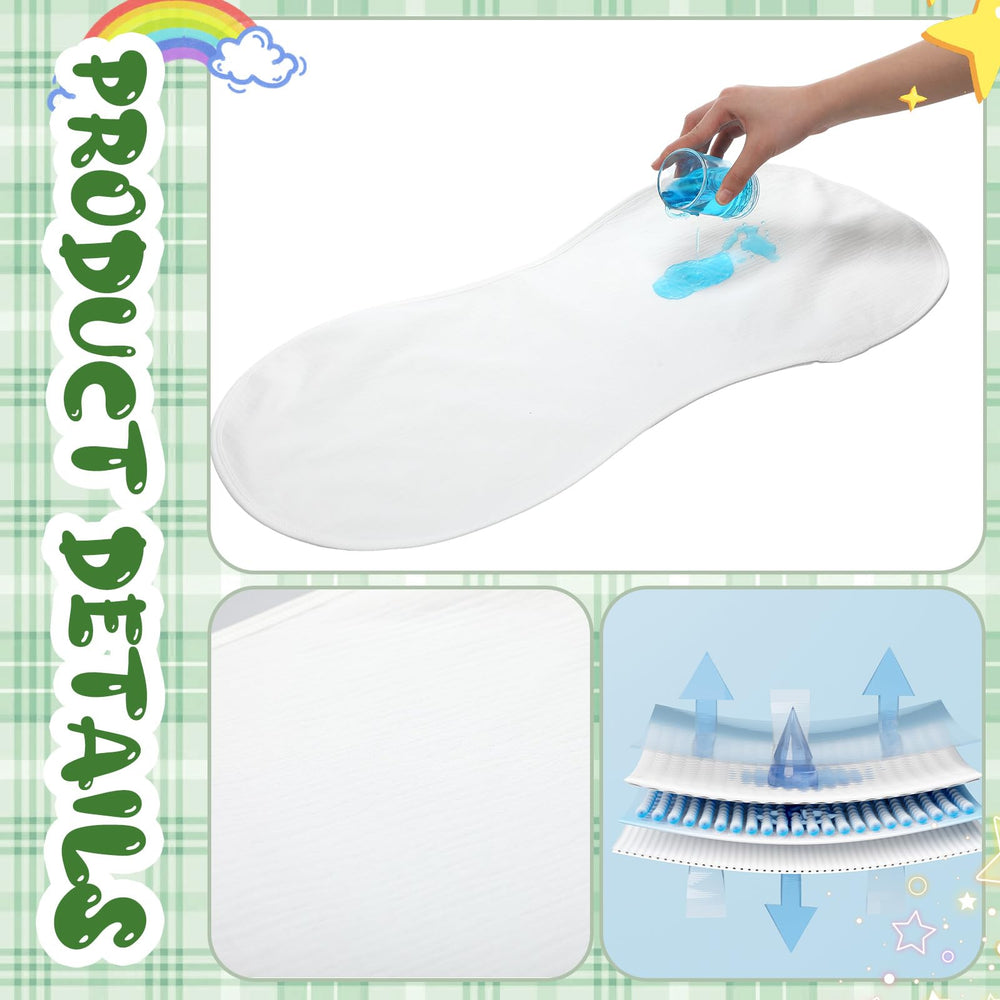 Hahafelt changing pad liners organic cotton material offers soft, skin-friendly comfort for baby changes.