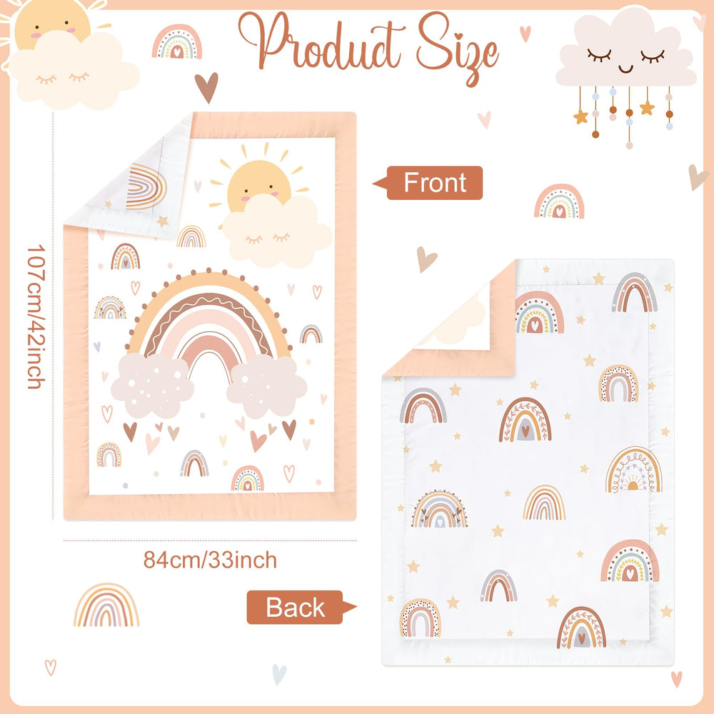 Hahafelt crib sheet 52x28 inches—soft, durable, and machine washable.