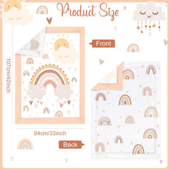 Hahafelt crib sheet 52x28 inches—soft, durable, and machine washable.