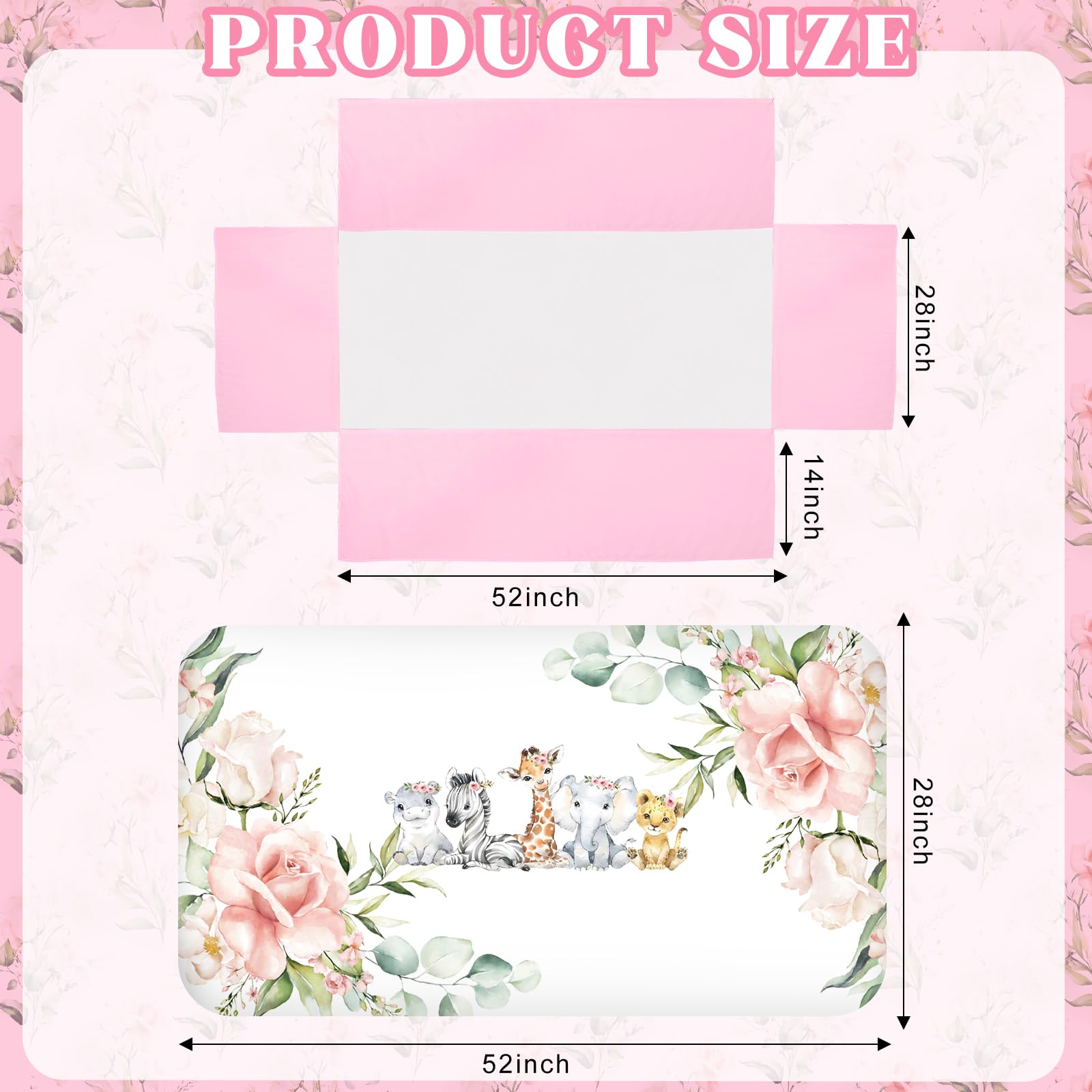 Hahafelt 14-inch drop crib skirt adds room-tailored nursery charm.