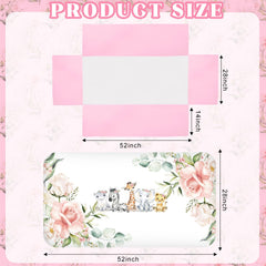 Hahafelt 14-inch drop crib skirt adds room-tailored nursery charm.