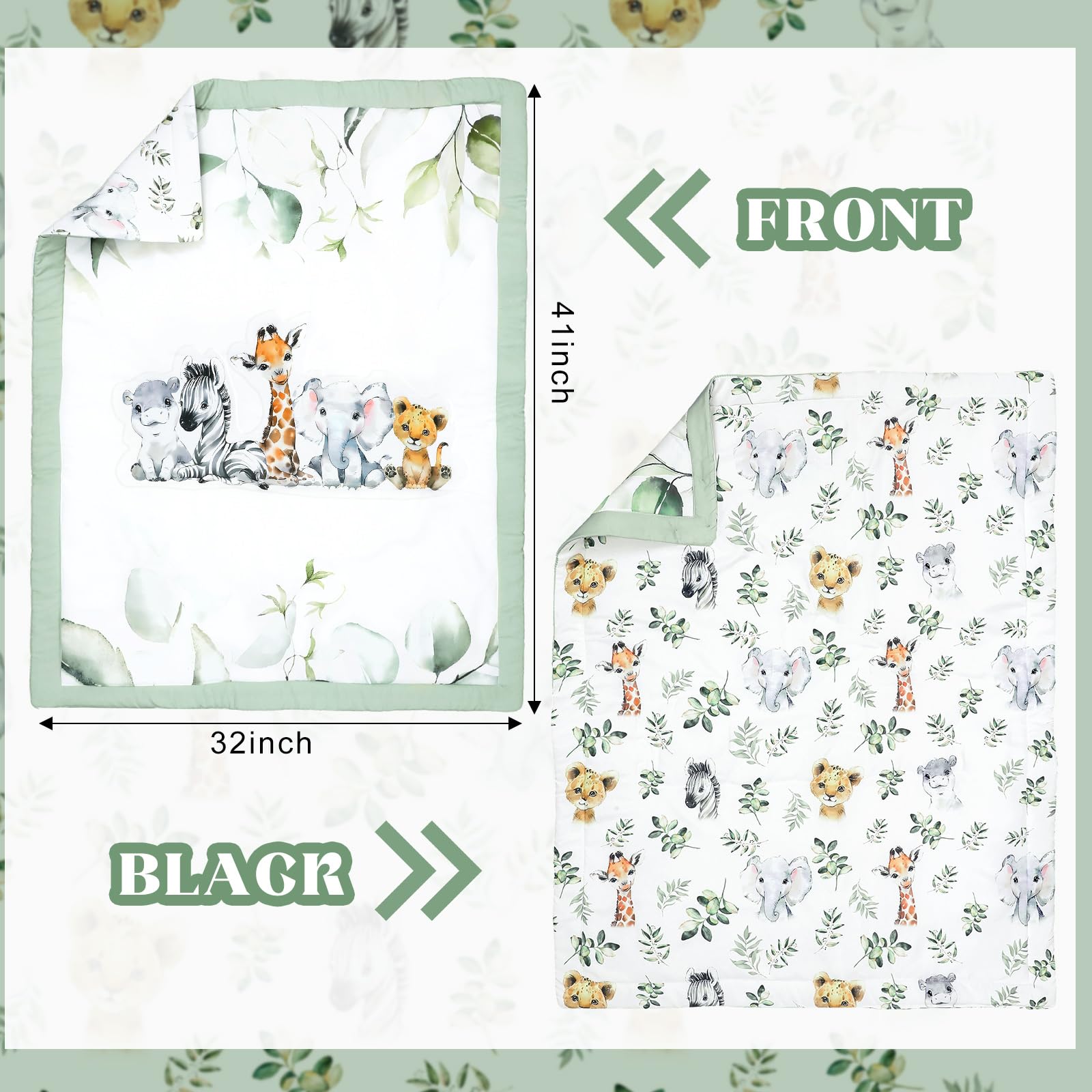Hahafelt crib skirt 28x52 with 14-inch drop for neat nursery