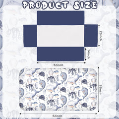 Hahafelt crib skirt drop with 14-inch length adds polished nursery framing