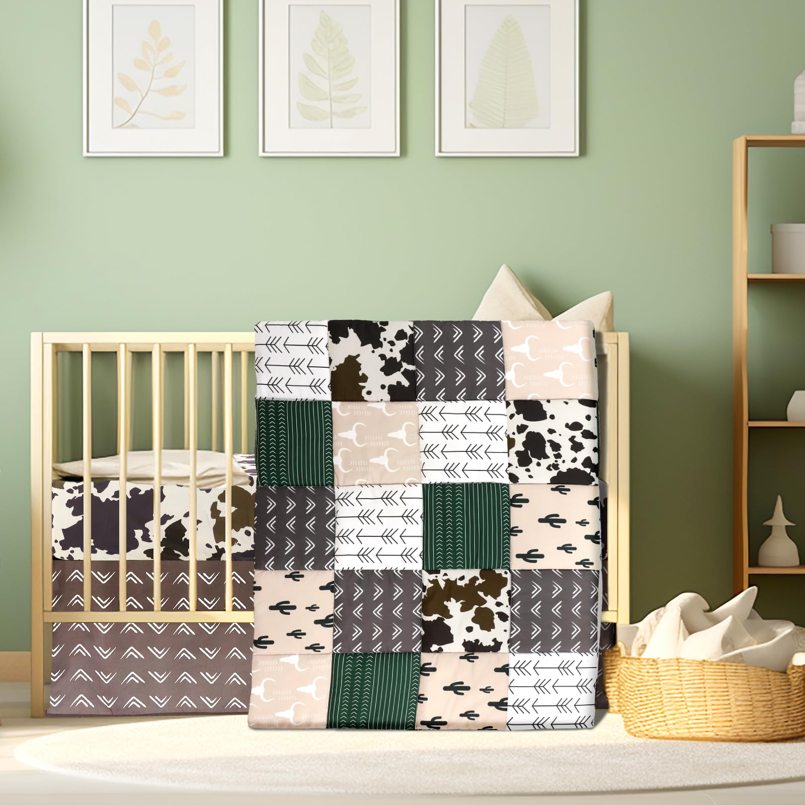 Hahafelt machine washable crib bedding simplifies cleanup