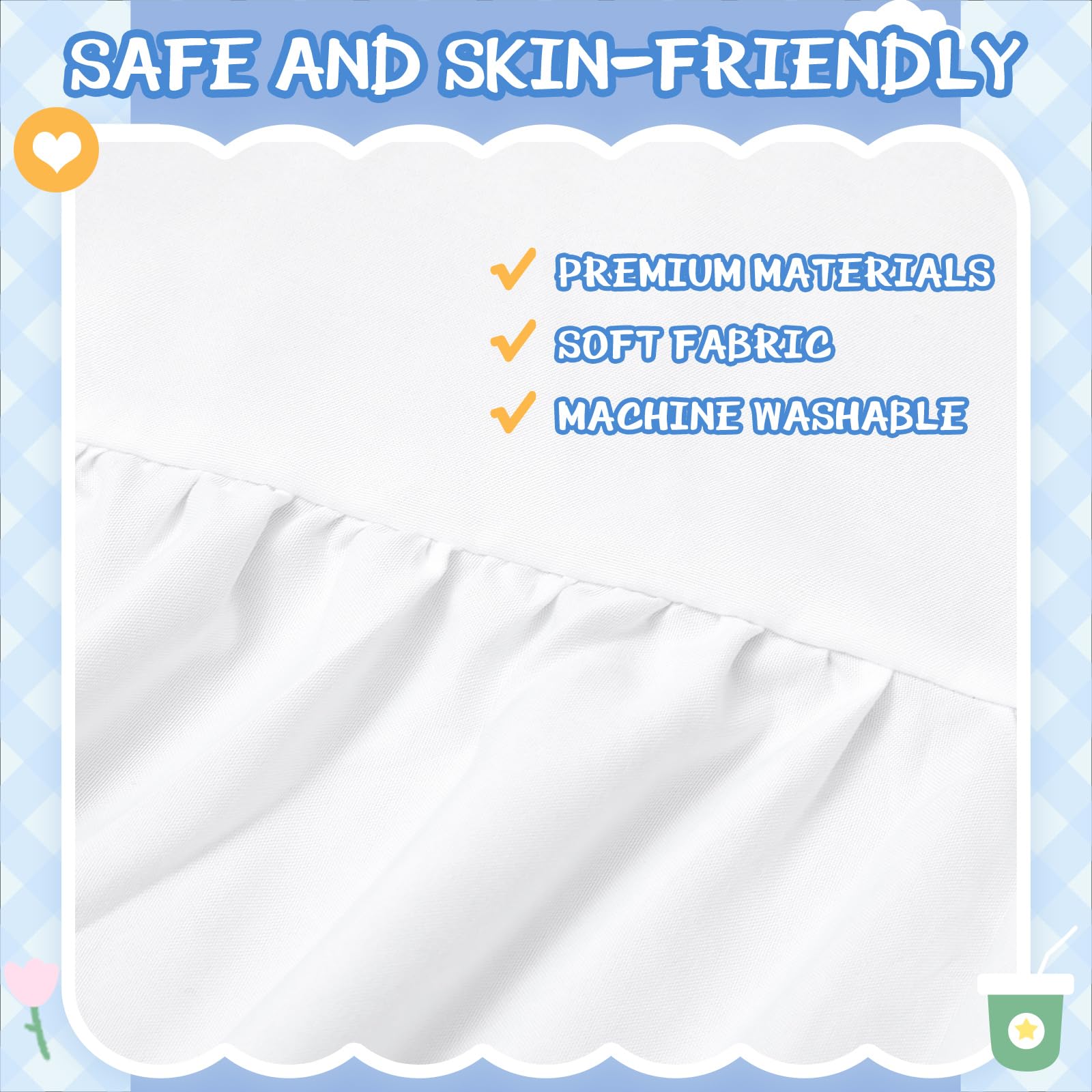 Hahafelt machine-washable fabric stays soft after frequent washing