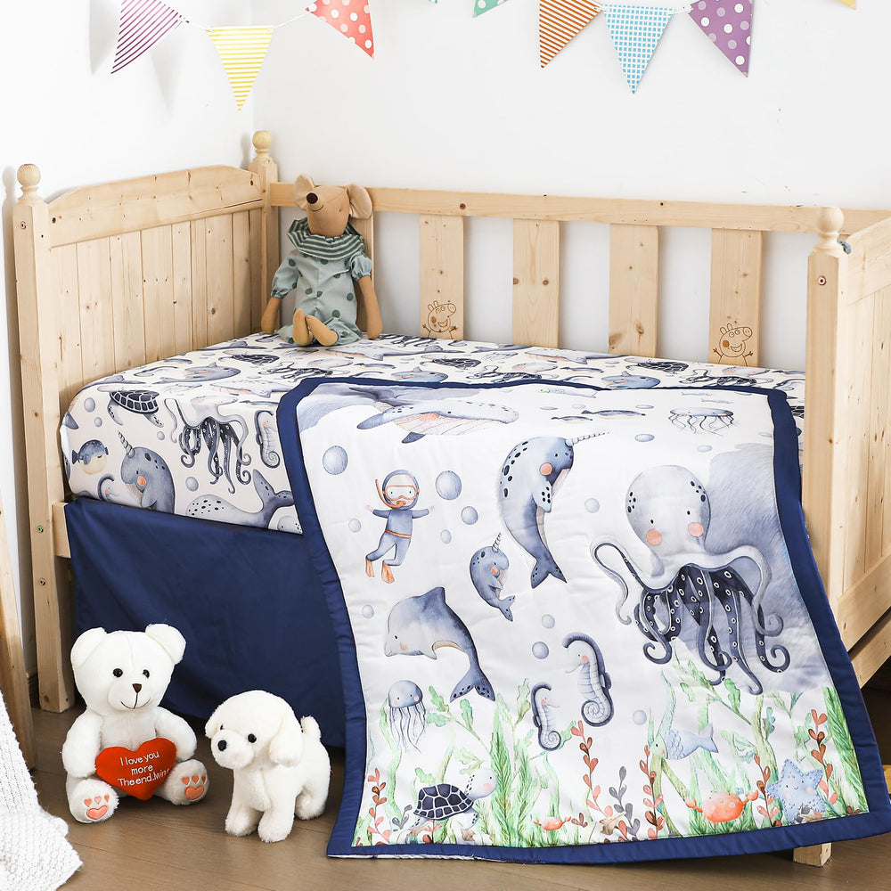 Hahafelt multicolor sea-animals design sparks gentle nursery imagination
