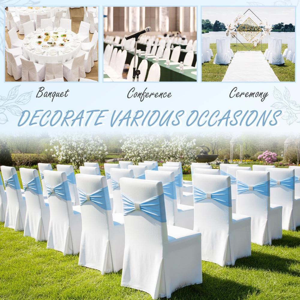 Hahafelt party-event chair sash set coordinates color and style.