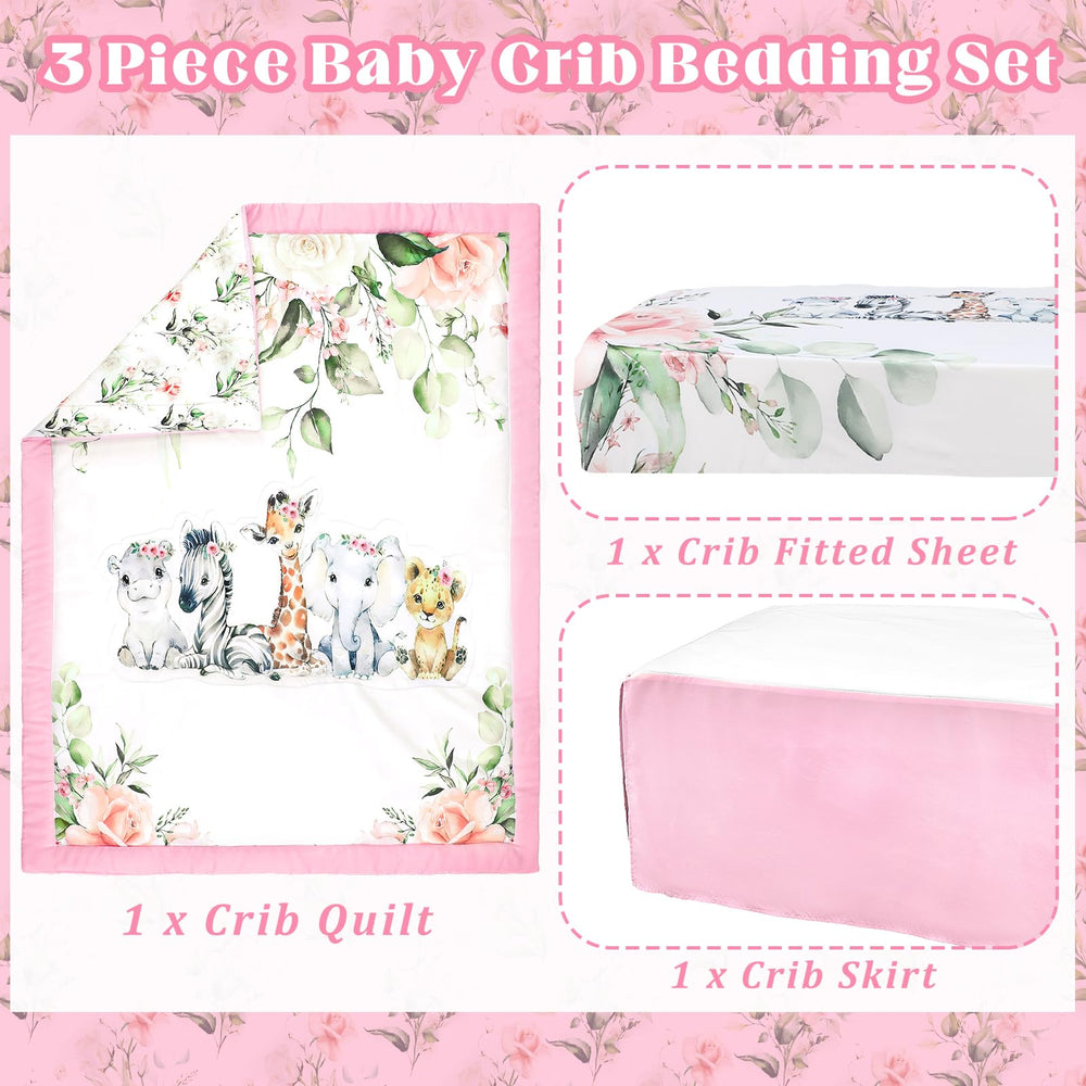Hahafelt pink fitted crib sheet designed for snug fit and breathable comfort.