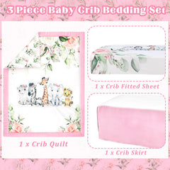 Hahafelt pink fitted crib sheet designed for snug fit and breathable comfort.