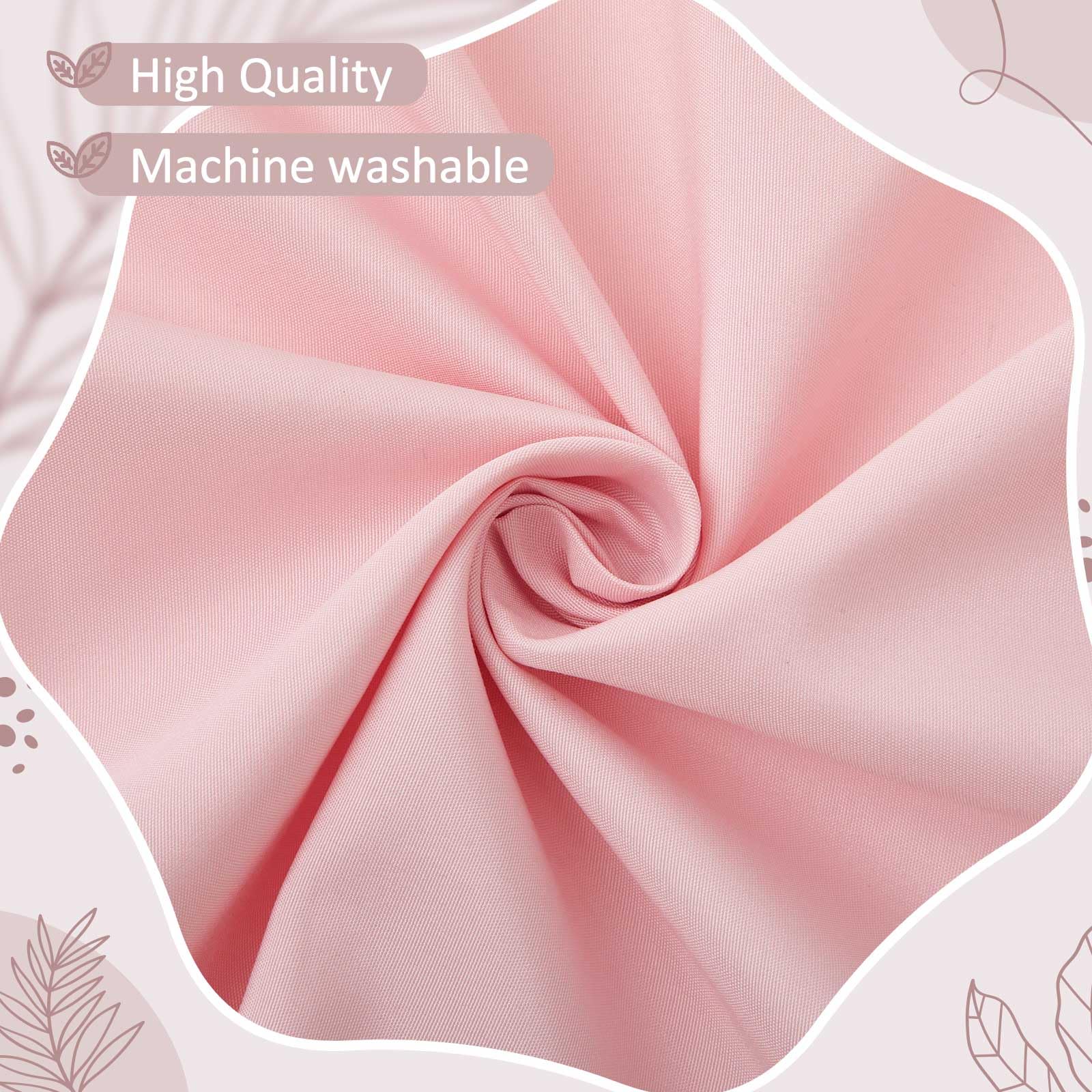 Hahafelt pink scalloped crib skirt machine-wash care keeps color vibrant after many washes.