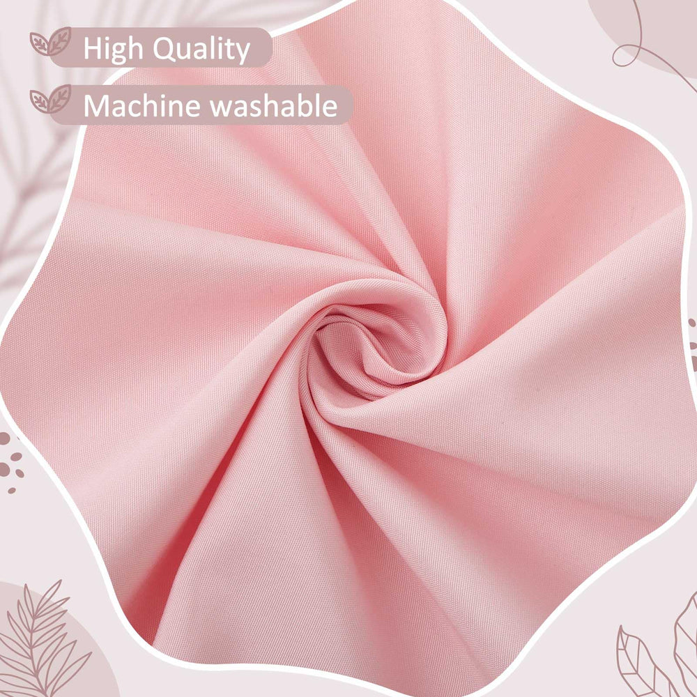 Hahafelt pink scalloped crib skirt machine-wash care keeps color vibrant after many washes.