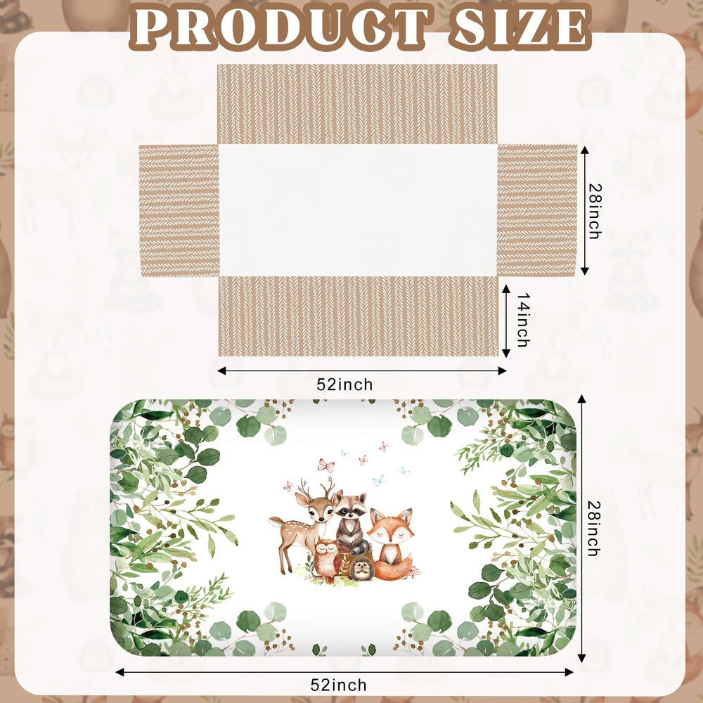 Hahafelt safari animals crib sheet close-up with elastic edge for a secure fit