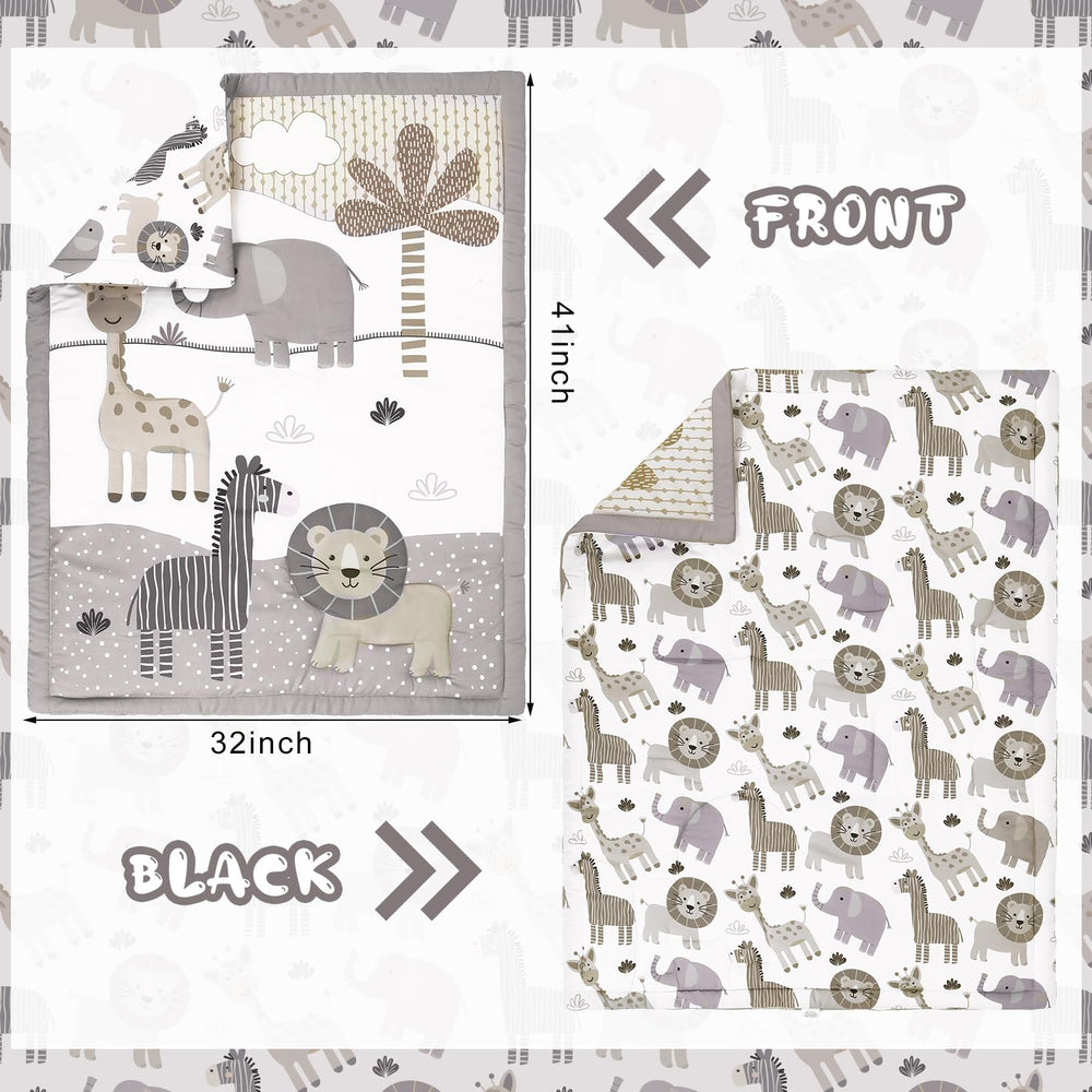 Hahafelt-safari-animals-design boosts nursery interest for a cozy ambience