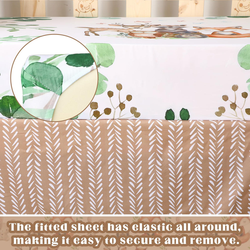 Hahafelt safari animals nursery decor image featuring woodland theme for calming ambience