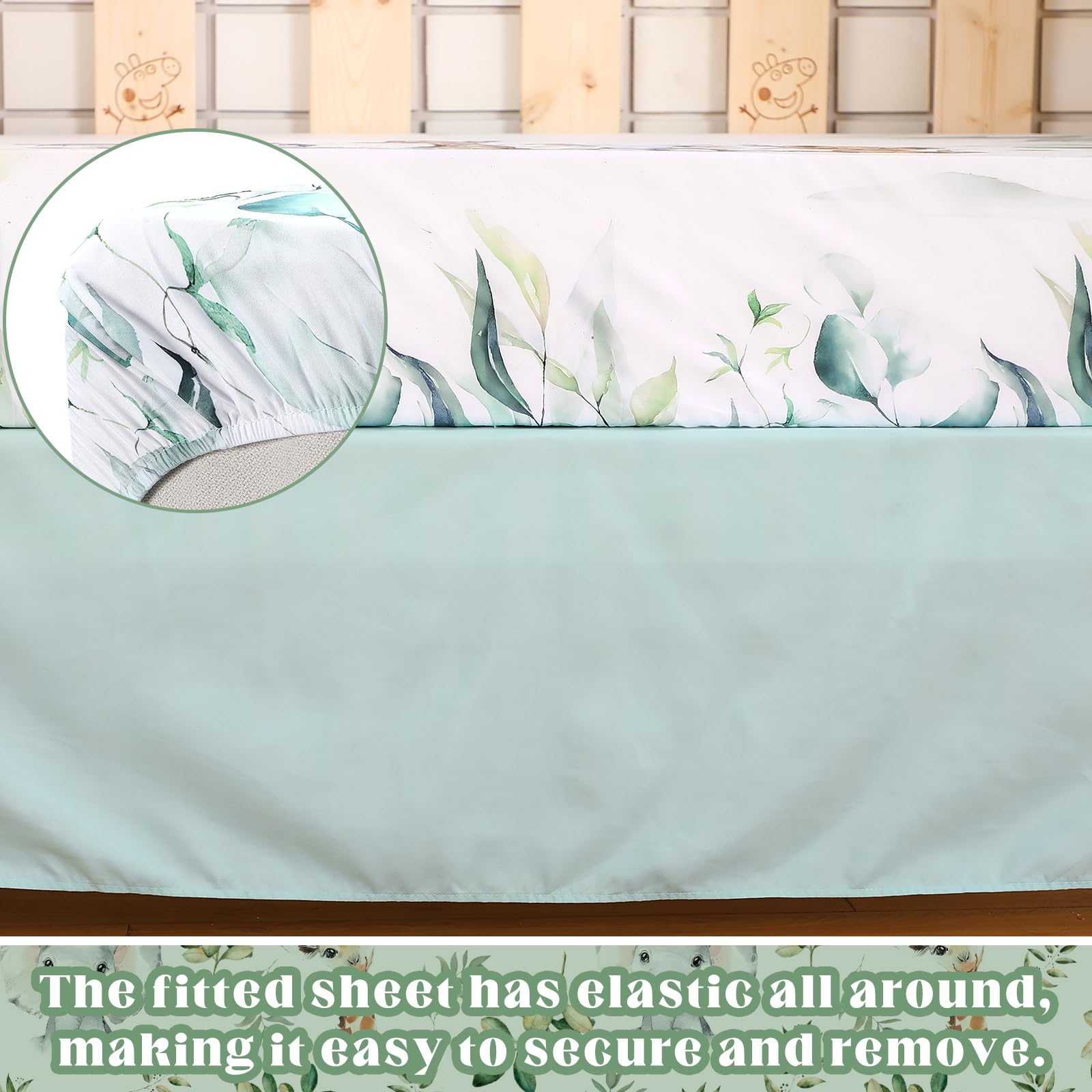 Hahafelt safari-theme set suits both boys and girls nurseries