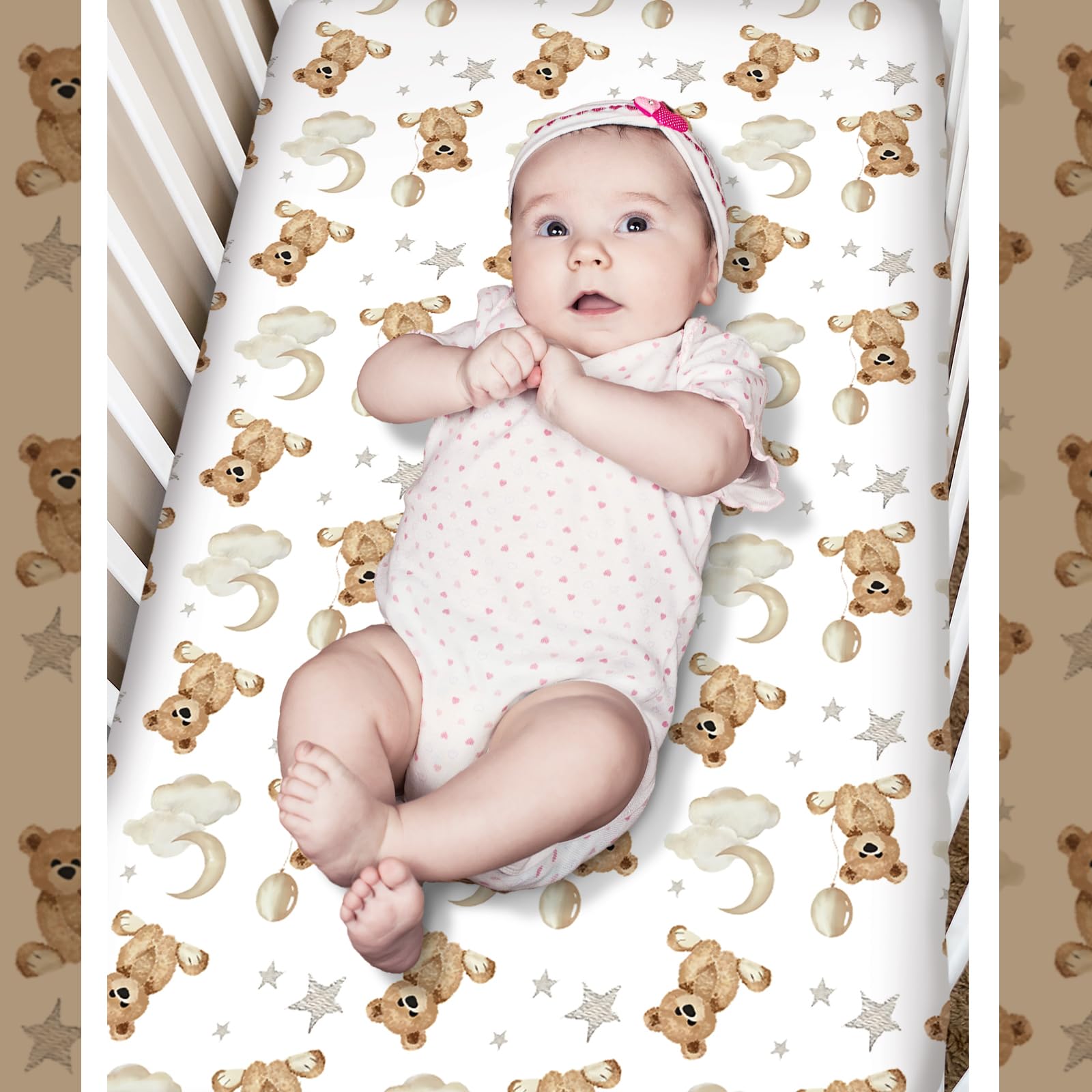 Hahafelt Teddy Bear fabric detail highlights soft polyester texture