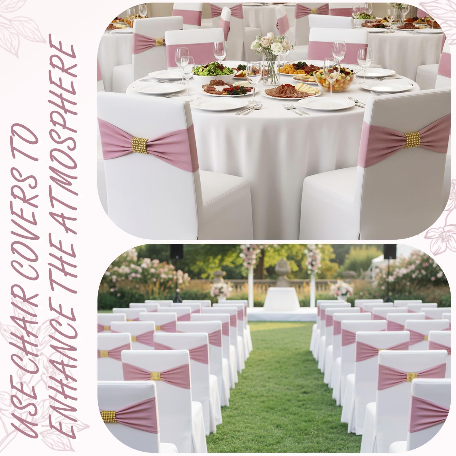 Hahafelt wedding banquet dusty pink decor enhances venue mood