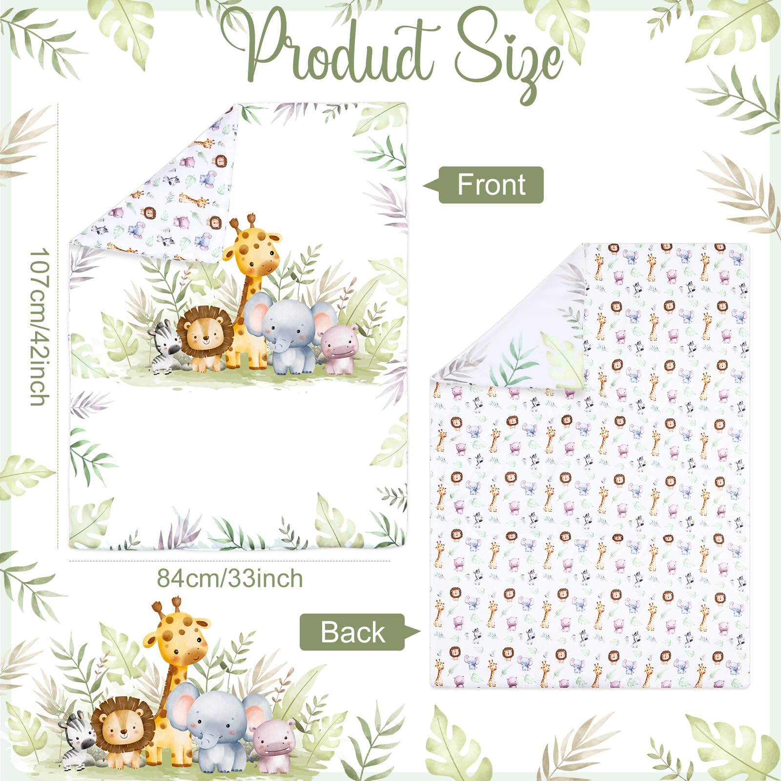 Hahafelt wildlife crib sheet offers soft breathable comfort for baby naps
