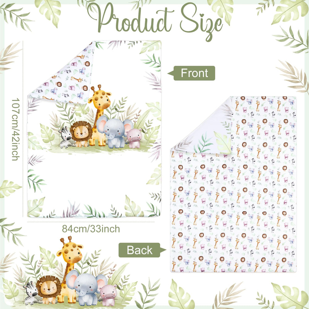 Hahafelt wildlife crib sheet offers soft breathable comfort for baby naps