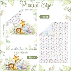 Hahafelt wildlife crib sheet offers soft breathable comfort for baby naps
