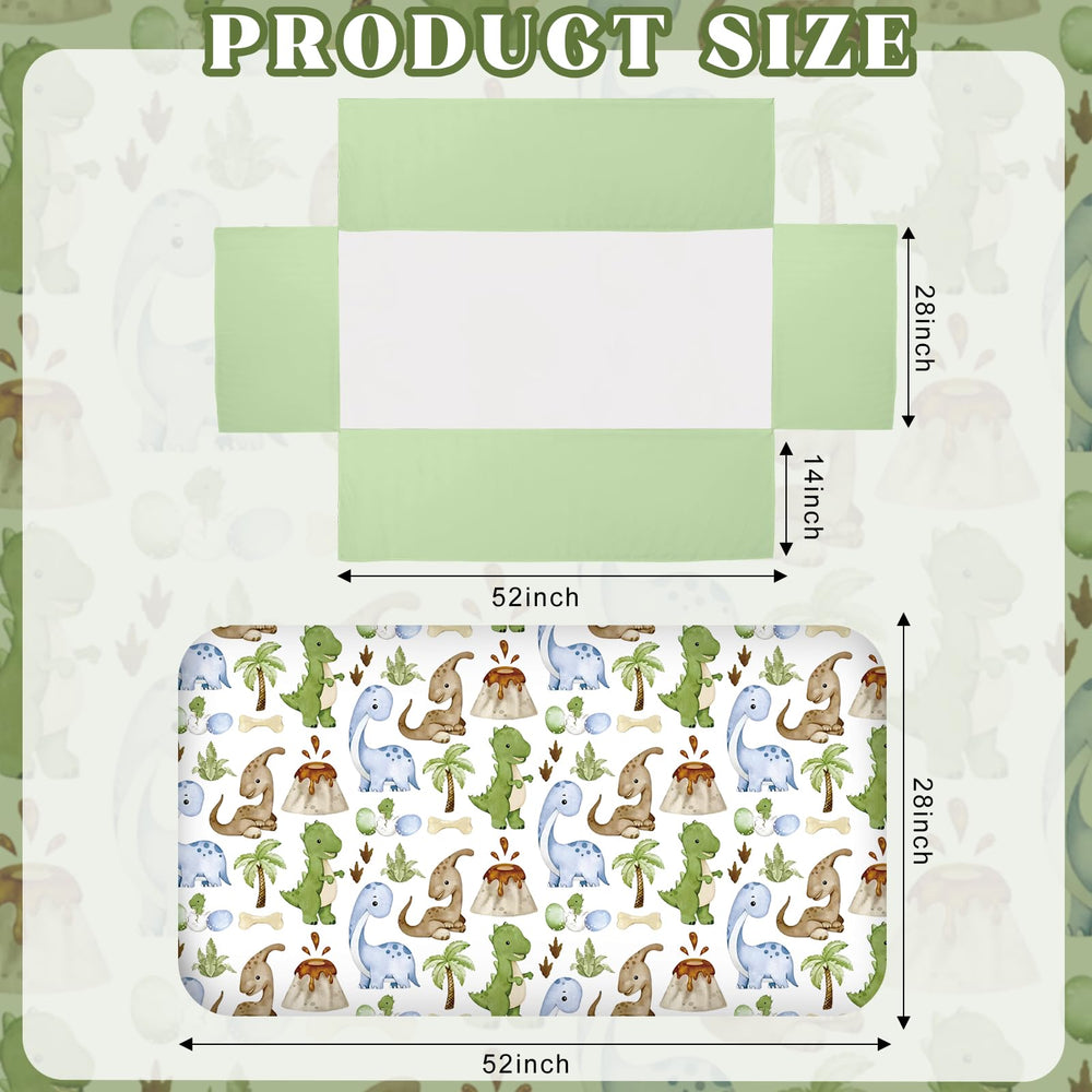 Hahafelt woodland animals crib skirt anchors the neutral nursery style