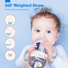 Hahaland sippy cup leak-proof seal reduces spills during play