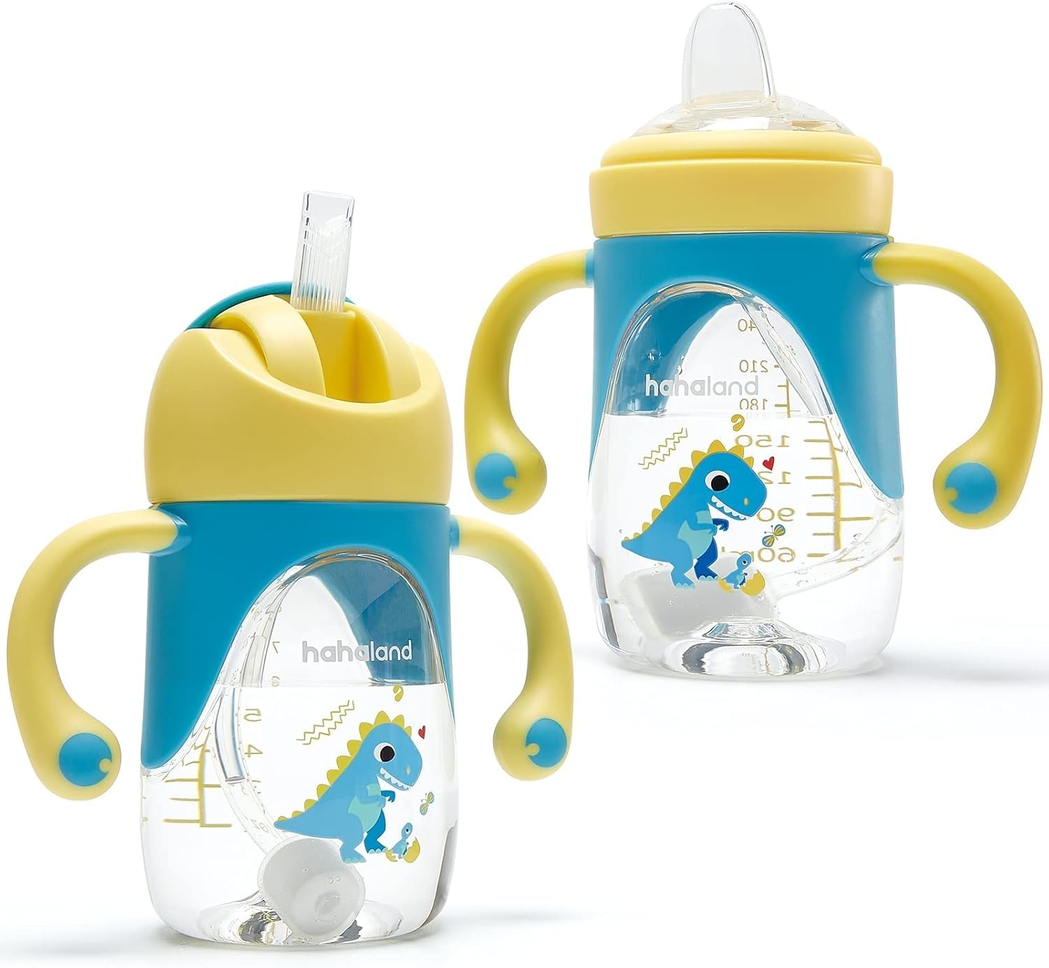 Hahaland sippy cup spout 2-in-1 for early sipping transitions