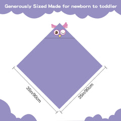 HAHASHOW hooded towel close-up showing soft cotton fabric and gentle texture