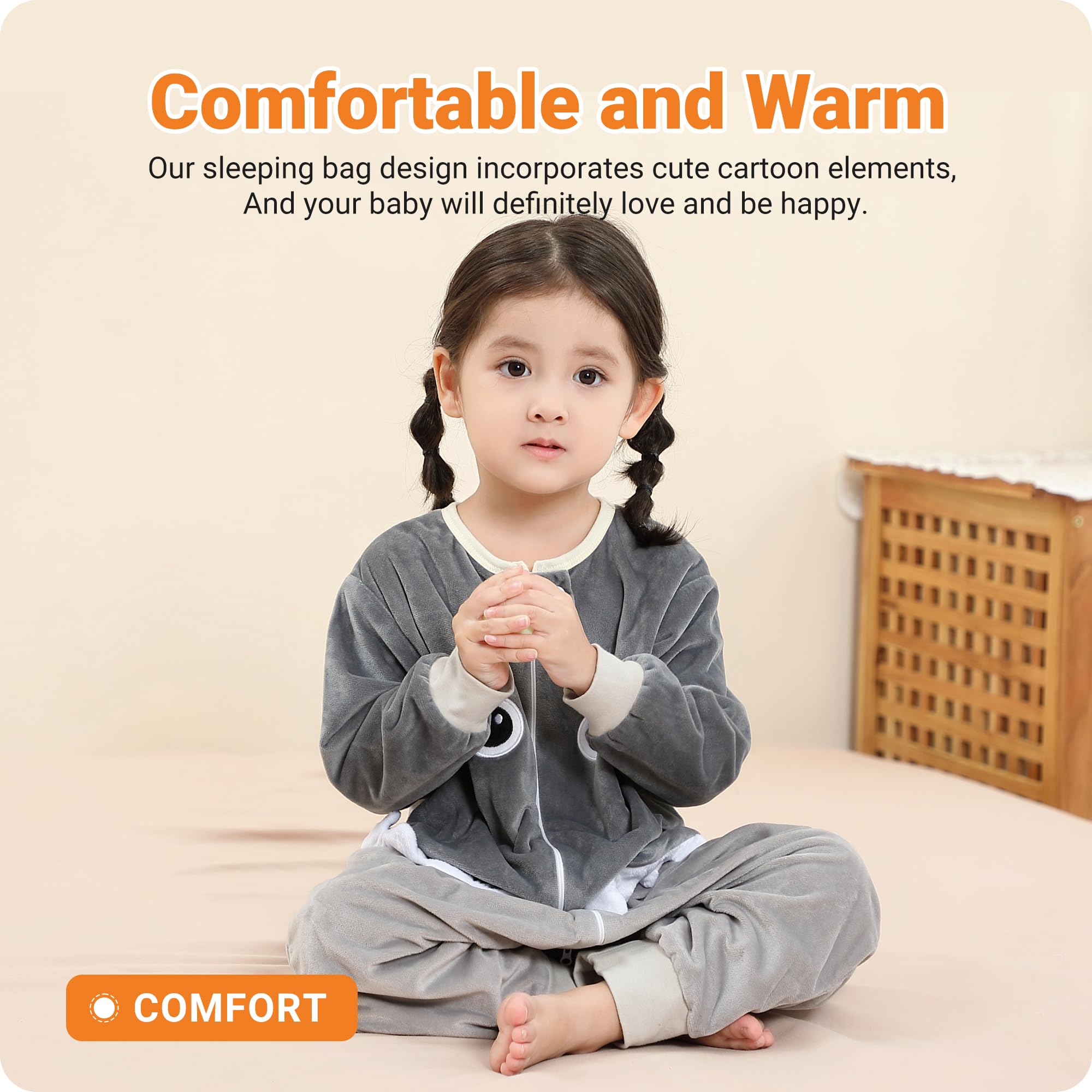 HAHASHOW safe top-zip design simplifies diaper changes.