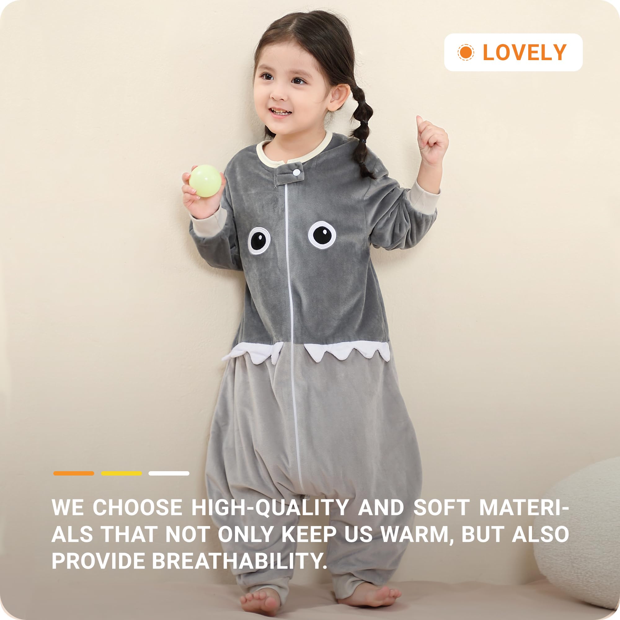 HAHASHOW soft cotton lining keeps baby comfy and dry.