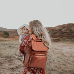 HAHASOLE diaper bag interior pockets keep baby essentials neatly organized.