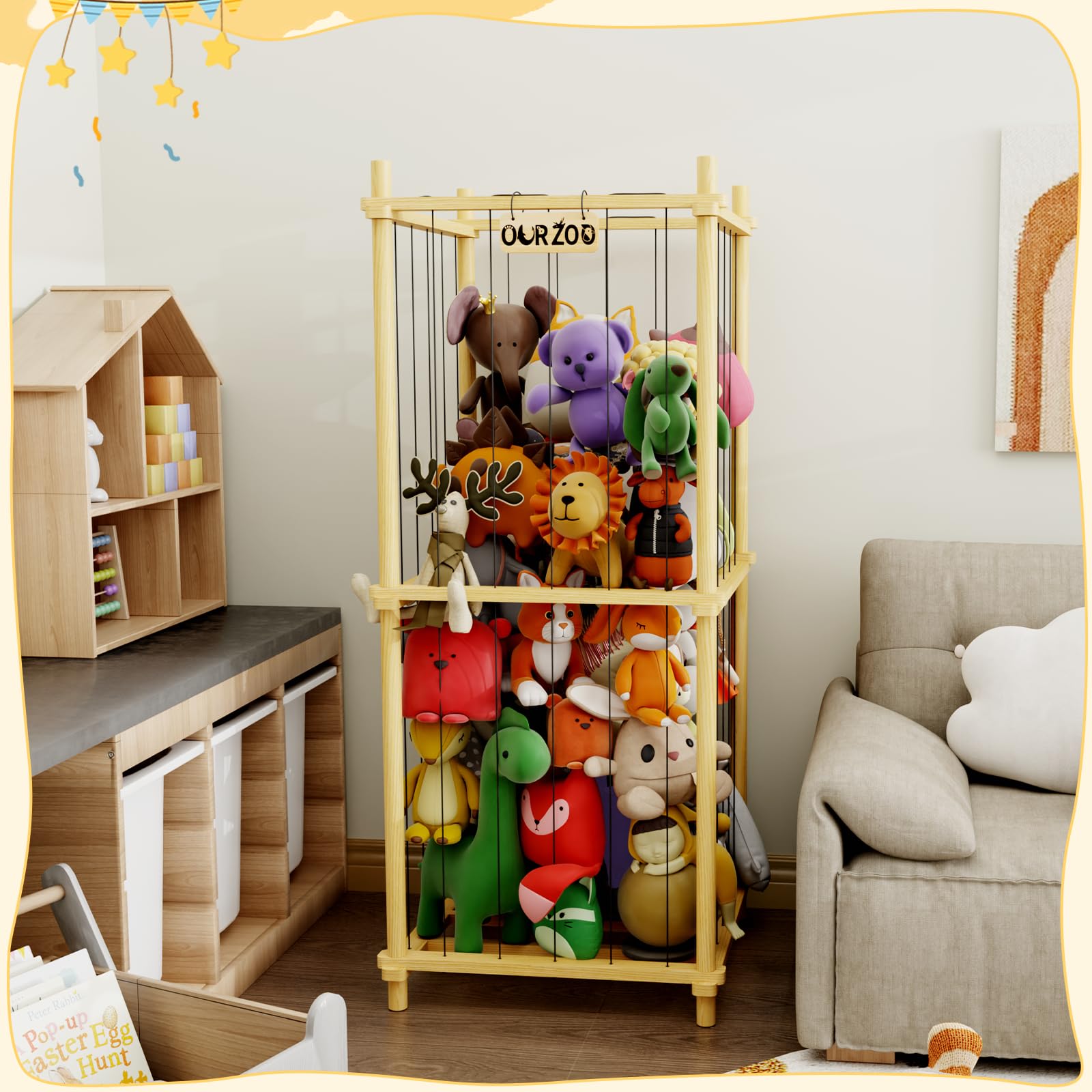HAIDAIYA squishmallow display shelf storage showcases dedicated plush organization