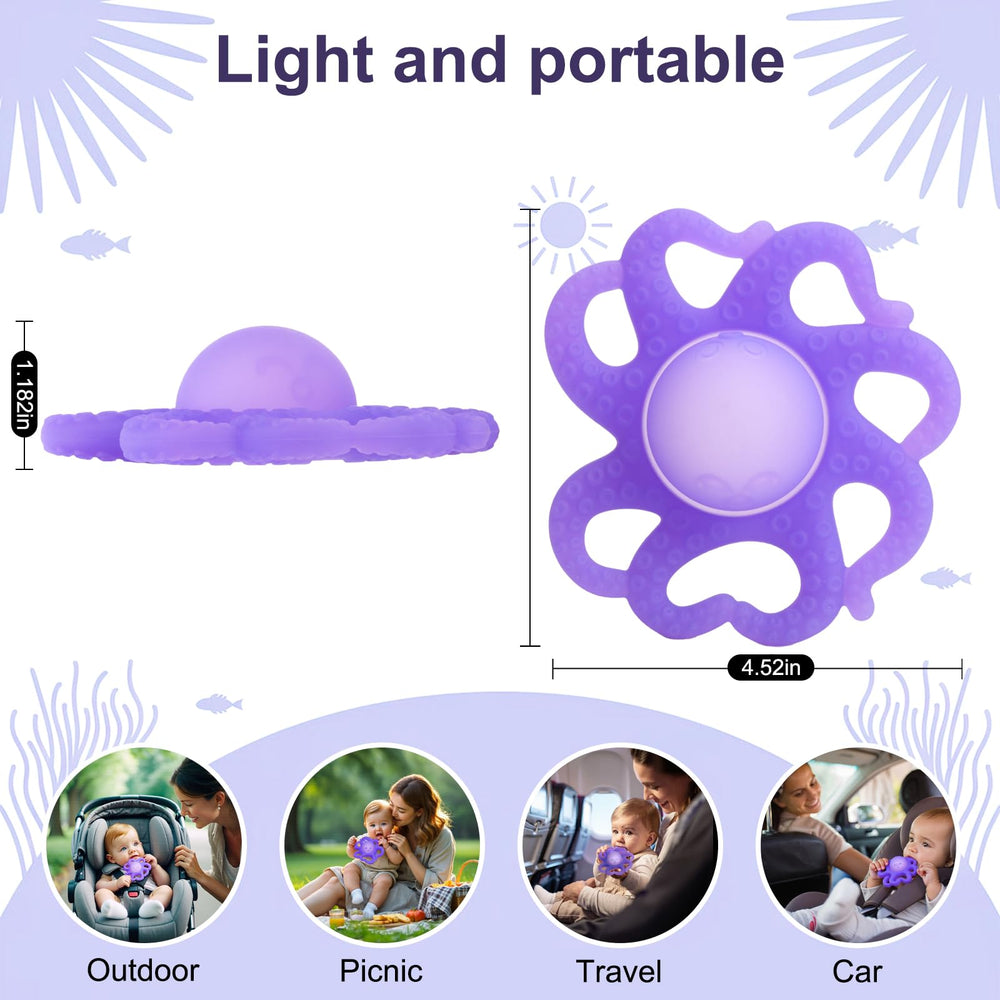 Haili XMGQ BPA-free silicone teether close-up highlights safe material