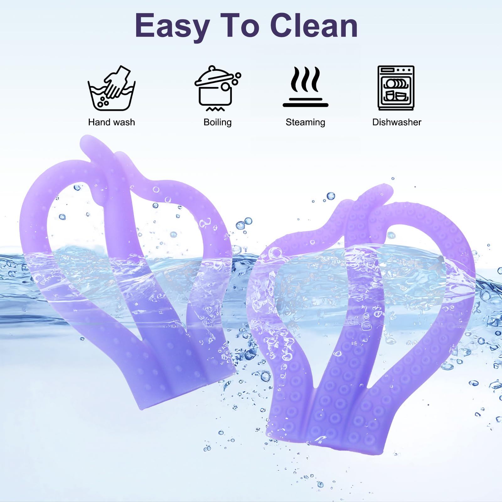 HAILI XMGQ BPA-free silicone toy promotes safe chewing.