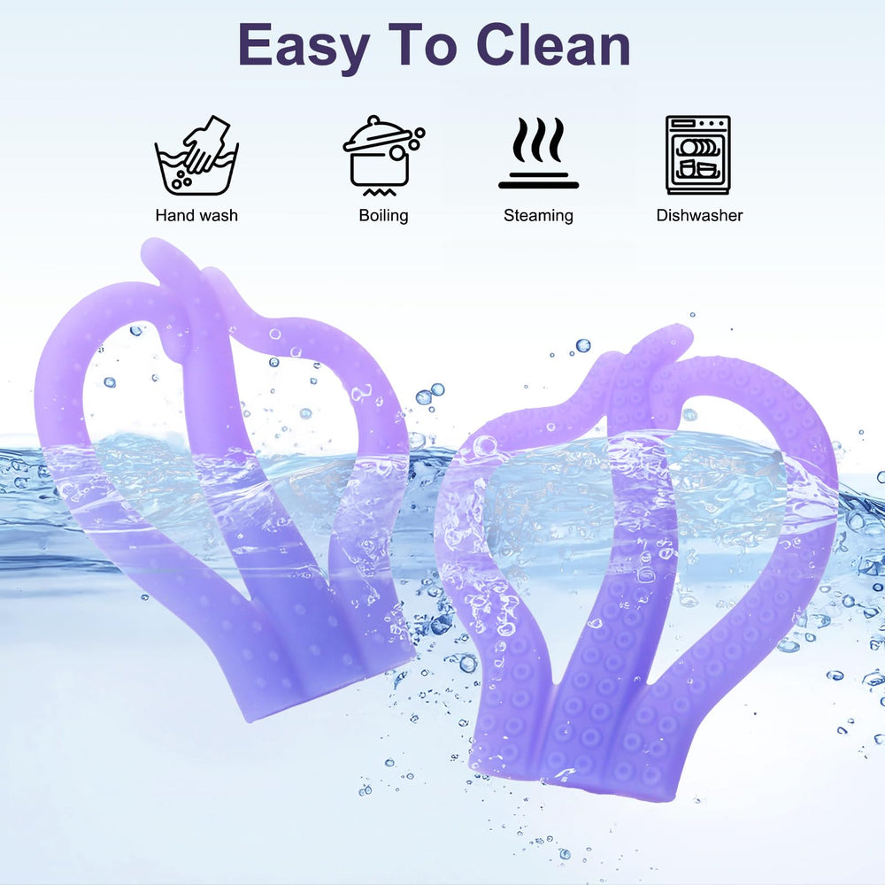 HAILI XMGQ BPA-free silicone toy promotes safe chewing.